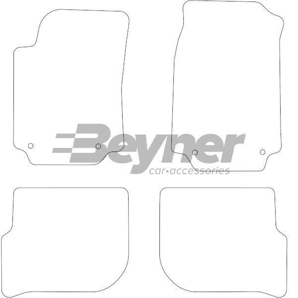 Pasklare stoffen matten Beyner MSN-1362125