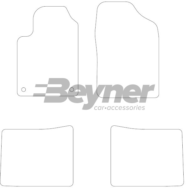 Pasklare stoffen matten Beyner MSN-1362413