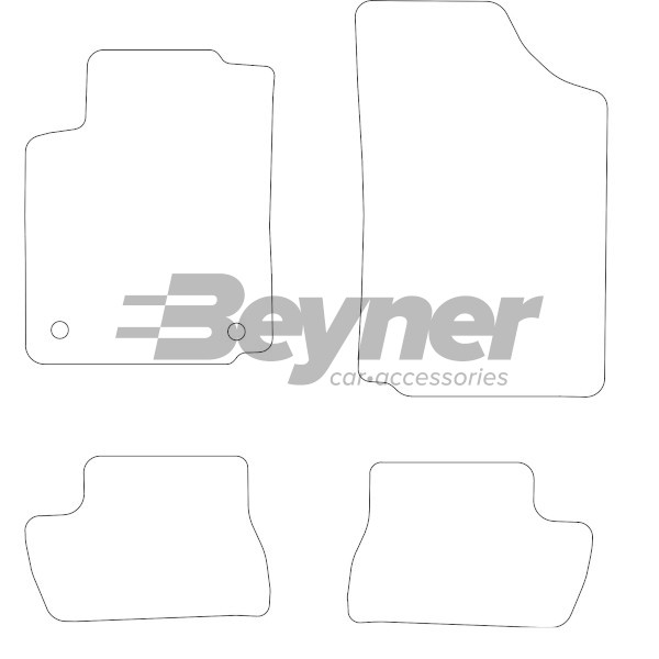 Pasklare stoffen matten Beyner MSN-1362429