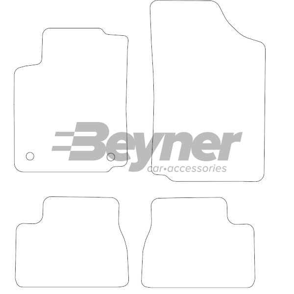 Pasklare stoffen matten Beyner MSN-1362431