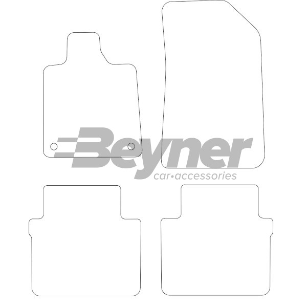 Pasklare stoffen matten Beyner MSN-1362447