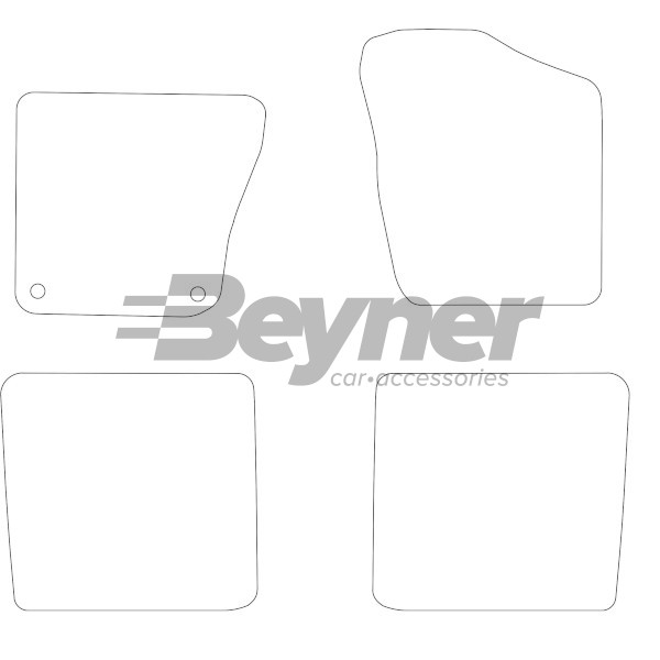 Pasklare stoffen matten Beyner MSN-1362453
