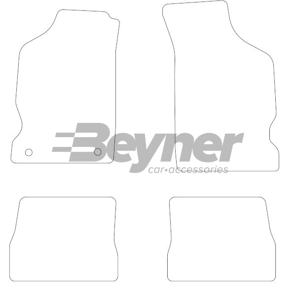 Pasklare stoffen matten Beyner MSN-1362467
