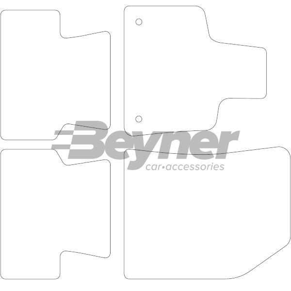 Pasklare stoffen matten Beyner MSN-1362484