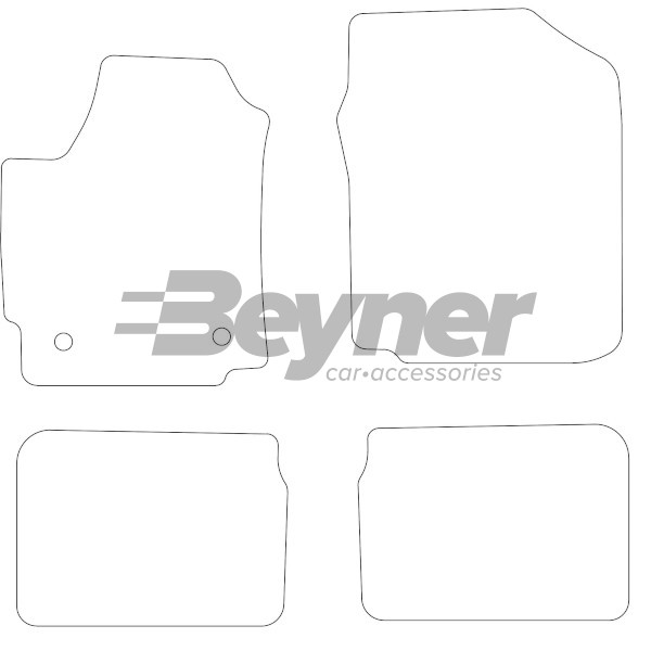 Pasklare stoffen matten Beyner MSN-1362729