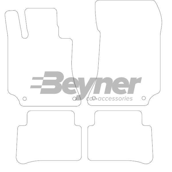 Pasklare stoffen matten Beyner MSN-1364150