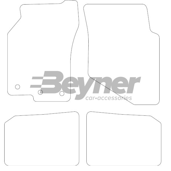 Pasklare stoffen matten Beyner MSN-1364315