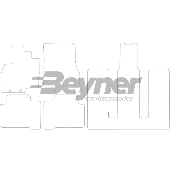 Pasklare stoffen matten Beyner MSN-1364331