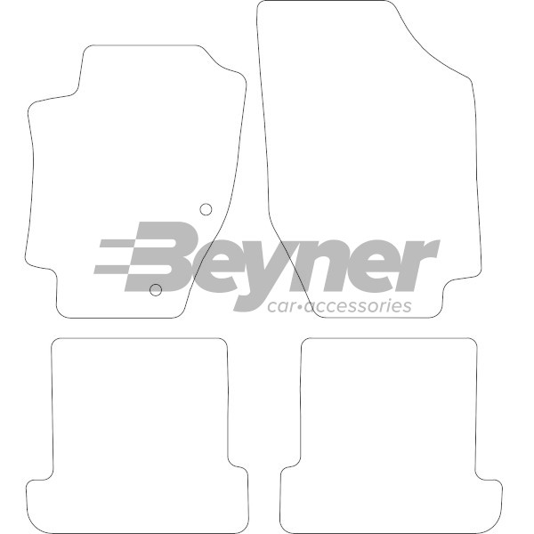 Pasklare stoffen matten Beyner MSN-1364930