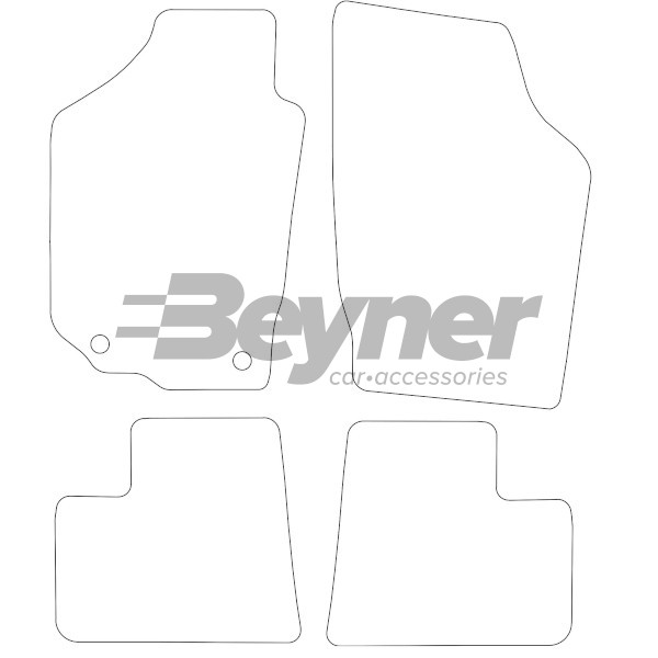 Pasklare stoffen matten Beyner MSN-1365813