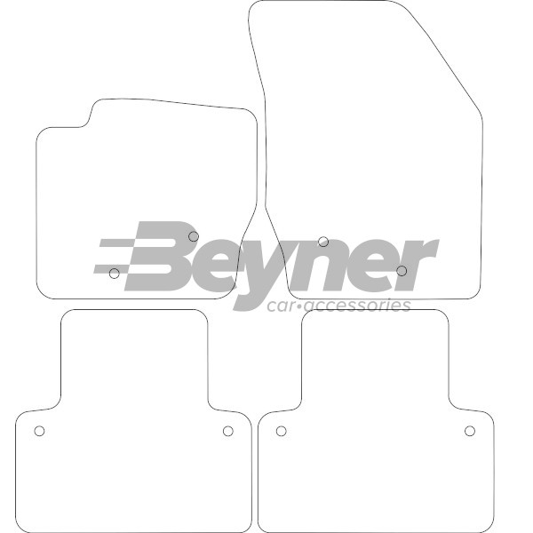 Pasklare stoffen matten Beyner MSN-1366045