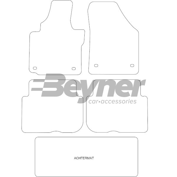 Pasklare stoffen matten Beyner MSN-1366209