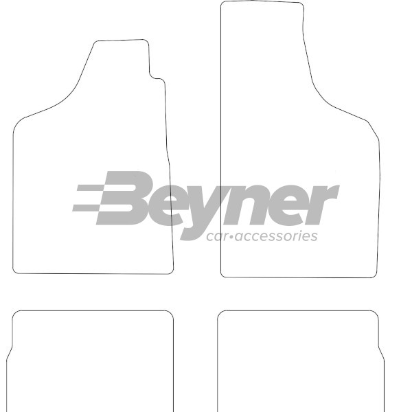 Pasklare stoffen matten Beyner MSV-1472062