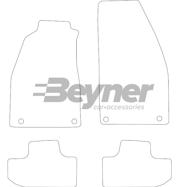 Pasklare stoffen matten Beyner MSV-1472063