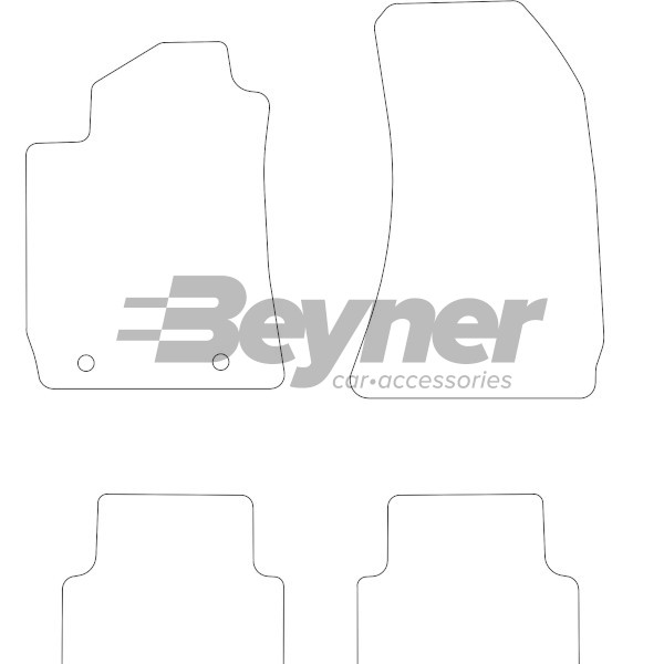 Pasklare stoffen matten Beyner MSV-1472076