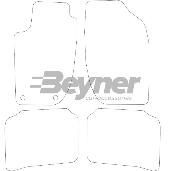 Pasklare stoffen matten Beyner MSV-1472078