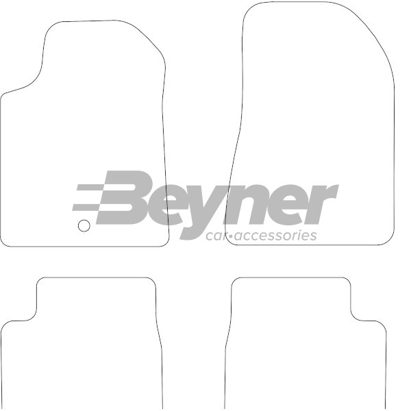 Pasklare stoffen matten Beyner MSV-1472083