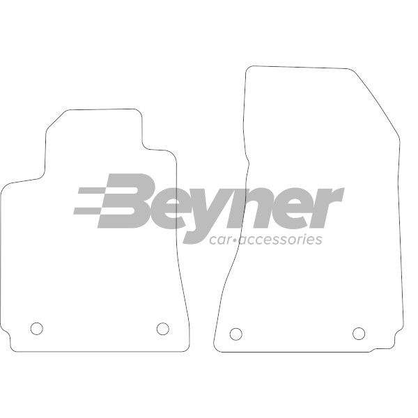 Pasklare stoffen matten Beyner MSV-1472086