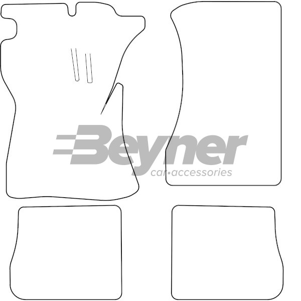 Pasklare stoffen matten Beyner MSV-1472092