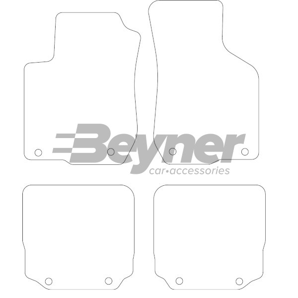 Pasklare stoffen matten Beyner MSV-1472158