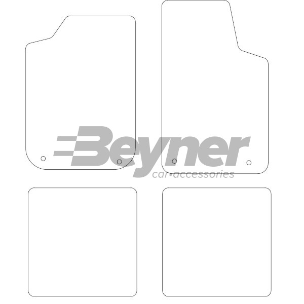 Pasklare stoffen matten Beyner MSV-1472161