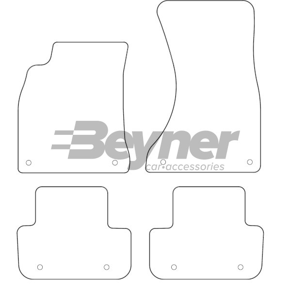 Pasklare stoffen matten Beyner MSV-1472168