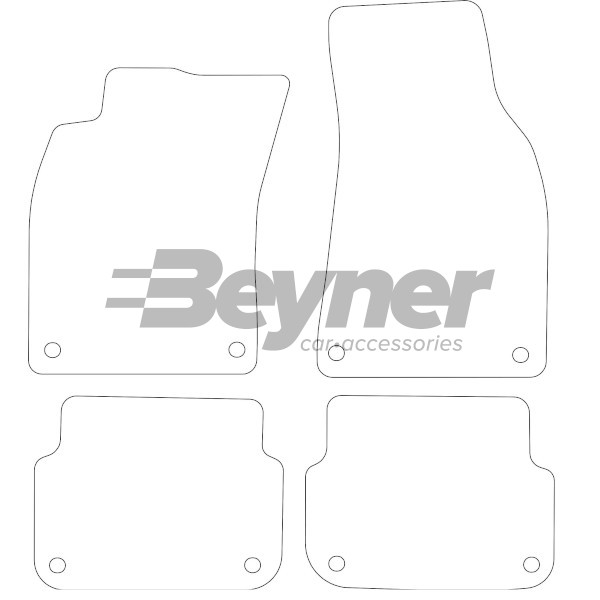 Pasklare stoffen matten Beyner MSV-1472176