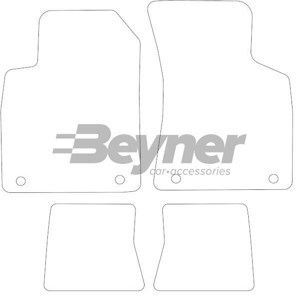 Pasklare stoffen matten Beyner MSV-1472184