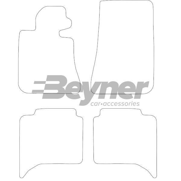 Pasklare stoffen matten Beyner MSV-1472255