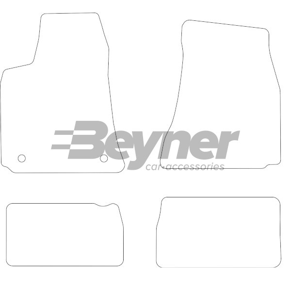 Pasklare stoffen matten Beyner MSV-1472317