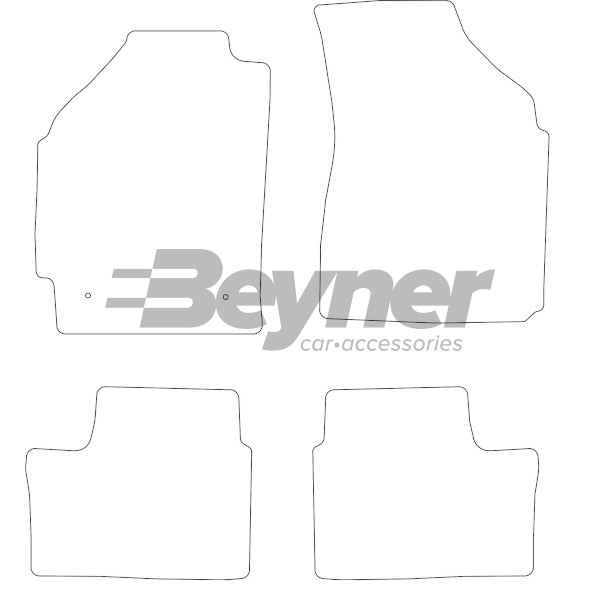 Pasklare stoffen matten Beyner MSV-1472396