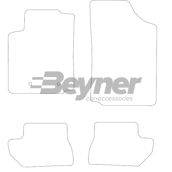 Pasklare stoffen matten Beyner MSV-1472526