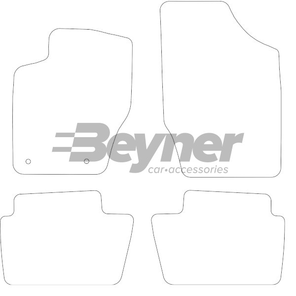 Pasklare stoffen matten Beyner MSV-1472528