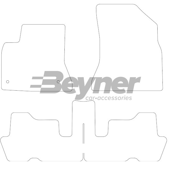 Pasklare stoffen matten Beyner MSV-1472530