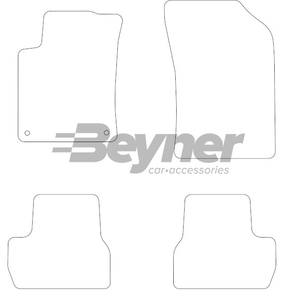 Pasklare stoffen matten Beyner MSV-1472547