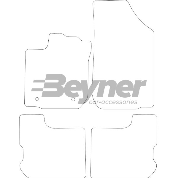 Pasklare stoffen matten Beyner MSV-1472668