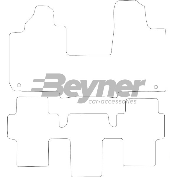 Pasklare stoffen matten Beyner MSV-1472916