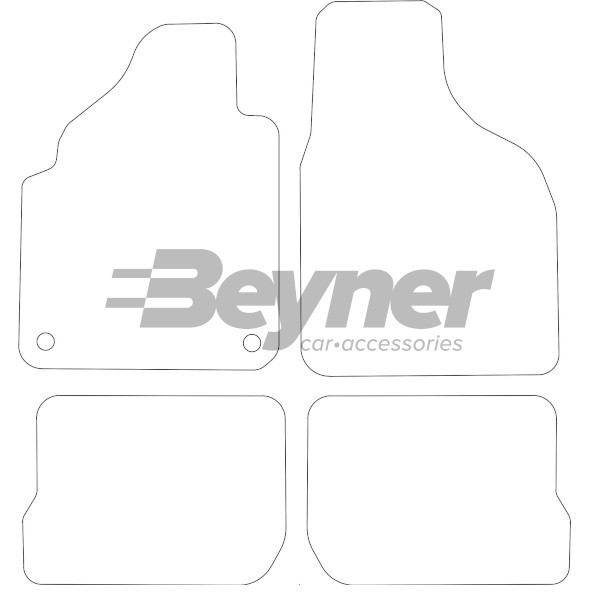 Pasklare stoffen matten Beyner MSV-1472920