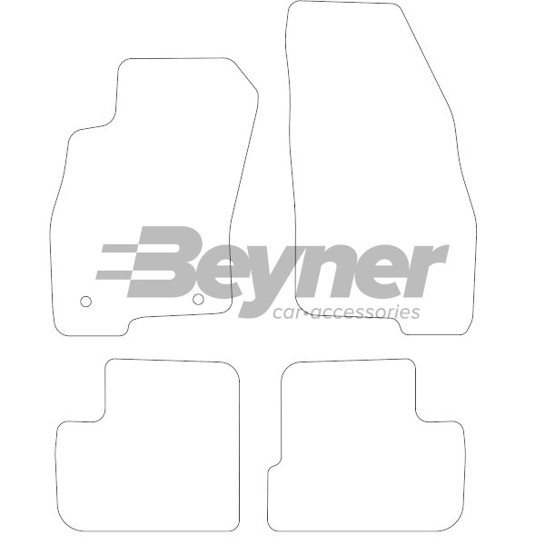 Pasklare stoffen matten Beyner MSV-1472930