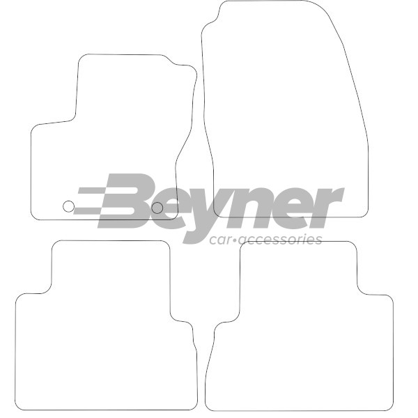 Pasklare stoffen matten Beyner MSV-1473089