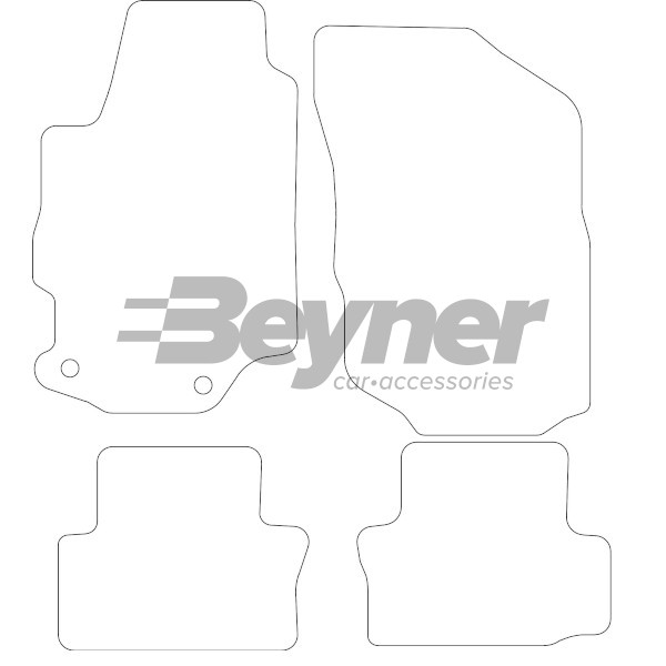 Pasklare stoffen matten Beyner MSV-1473102