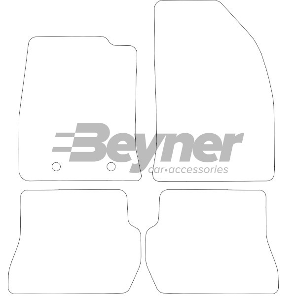 Pasklare stoffen matten Beyner MSV-1473106