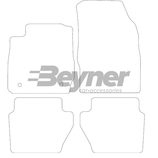 Pasklare stoffen matten Beyner MSV-1473109