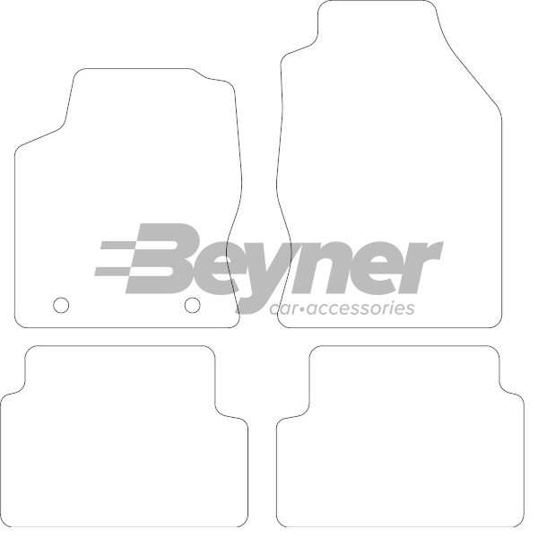 Pasklare stoffen matten Beyner MSV-1473112