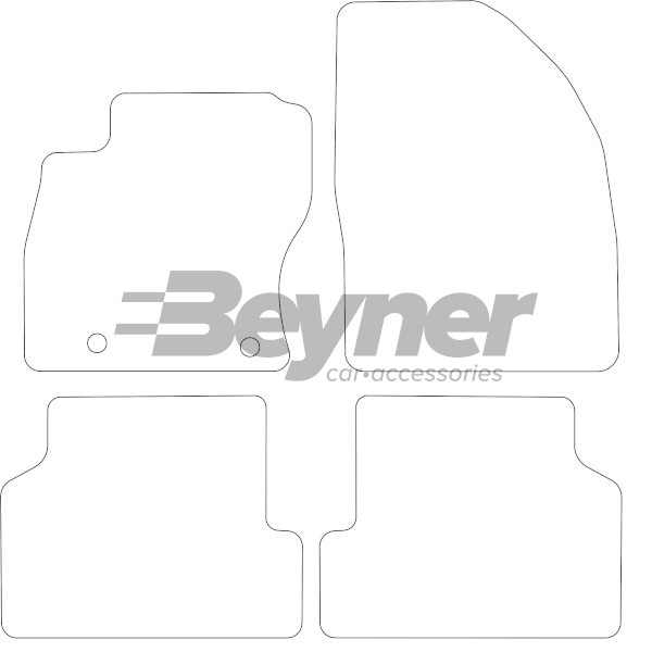 Pasklare stoffen matten Beyner MSV-1473116