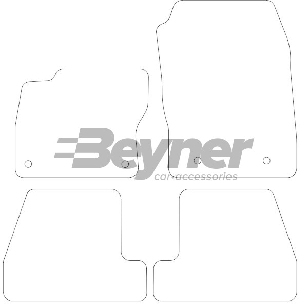 Pasklare stoffen matten Beyner MSV-1473117