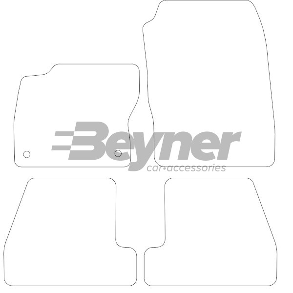 Pasklare stoffen matten Beyner MSV-1473119