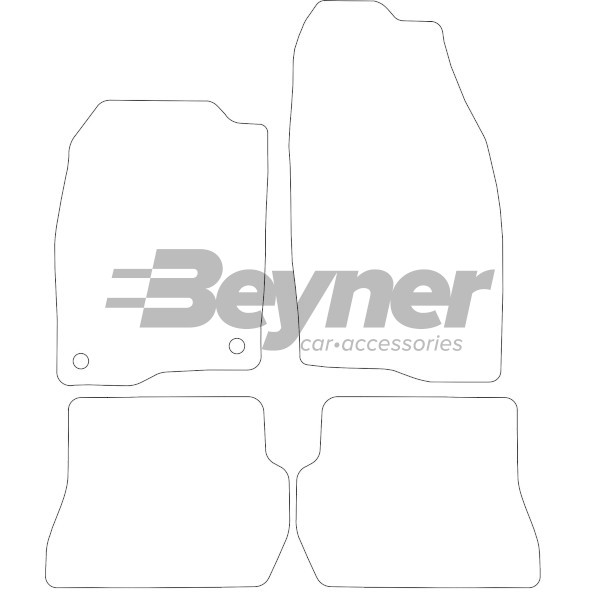 Pasklare stoffen matten Beyner MSV-1473120