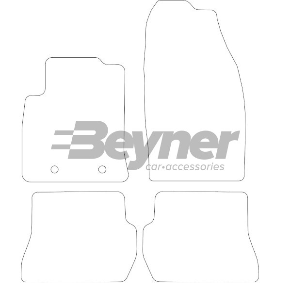 Pasklare stoffen matten Beyner MSV-1473123