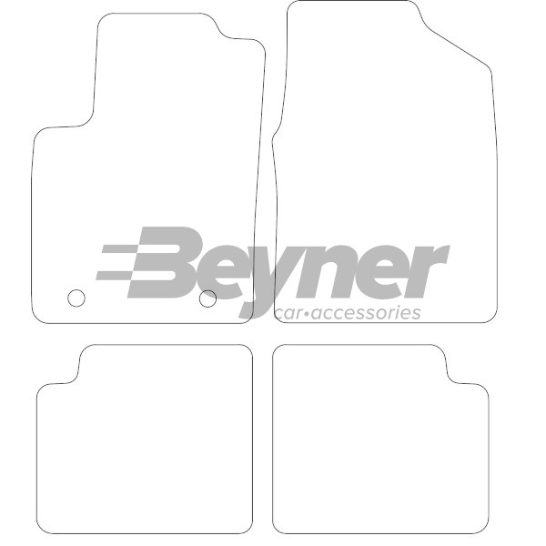 Pasklare stoffen matten Beyner MSV-1473131